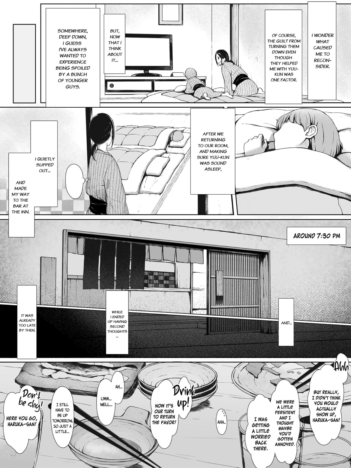 Hentai Manga Comic-The Mother Fucker -The Time When a Gentle Mother Was Targeted By a Young Womanizer--Read-16